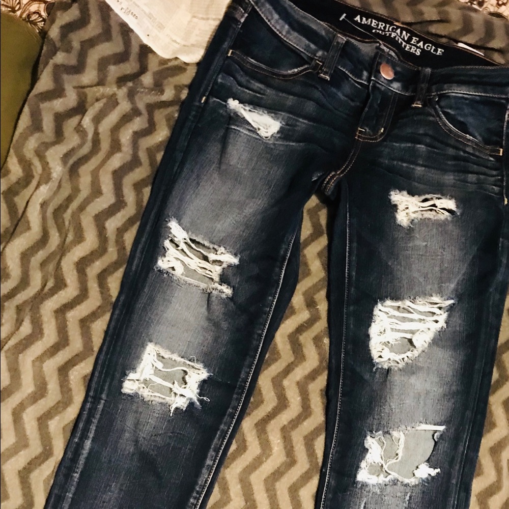 American Eagle destroyed jeans